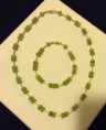 Ketting en armband van Jade Groen, edelsteenen 